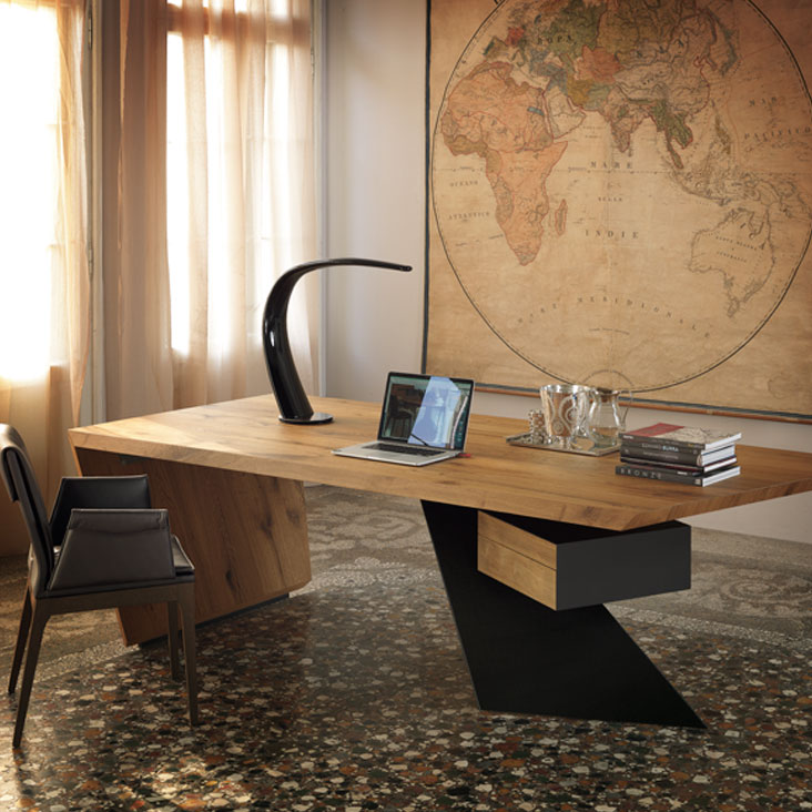 Cattelan Italia Письменный стол Nasdaq Noce Canaletto от Cattelan Italia — в интерьере