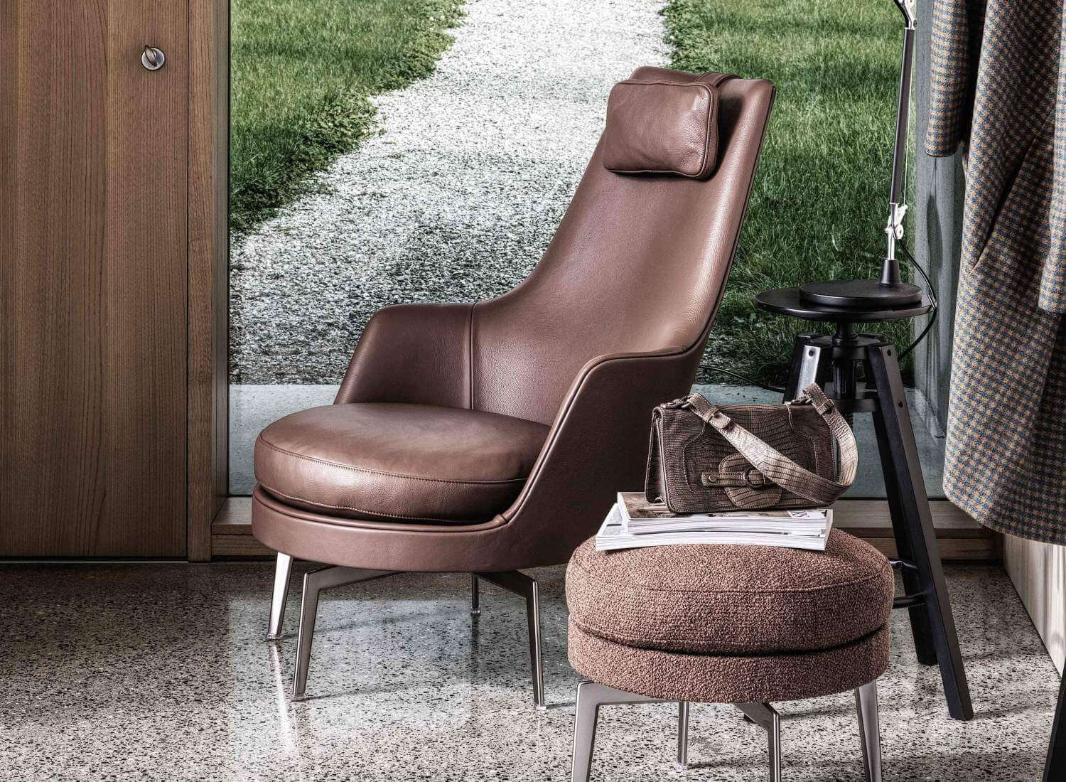Flexform Кресло Guscioalto lite от Flexform — в интерьере
