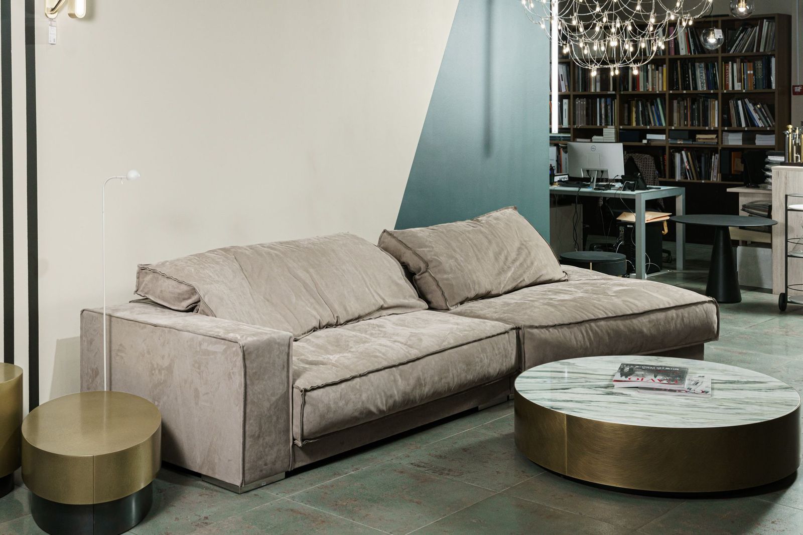 Baxter Диван Budapest Soft Kashmir Souris от Baxter — в интерьере