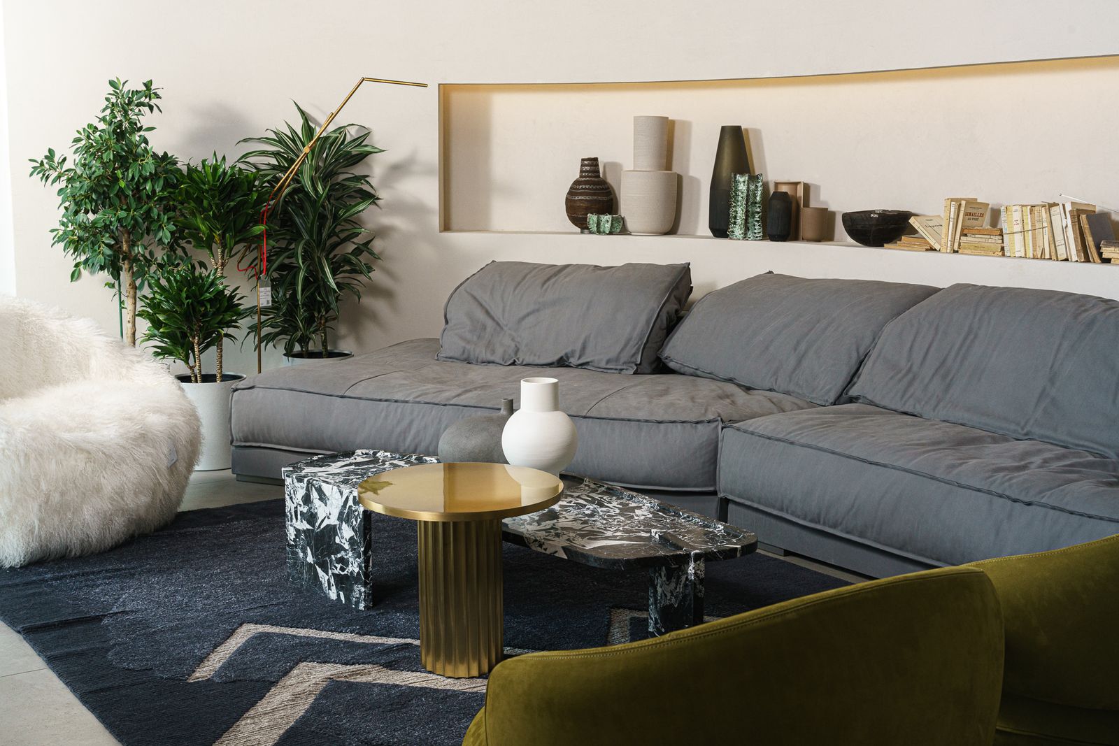 Baxter Диван Budapest Soft Kashmir Plomb от Baxter — в интерьере
