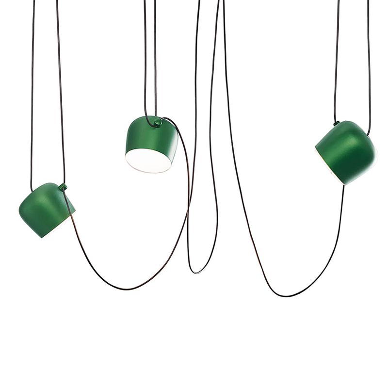 Flos Люстра из 3 подвесов AIM ivy anodized от Flos