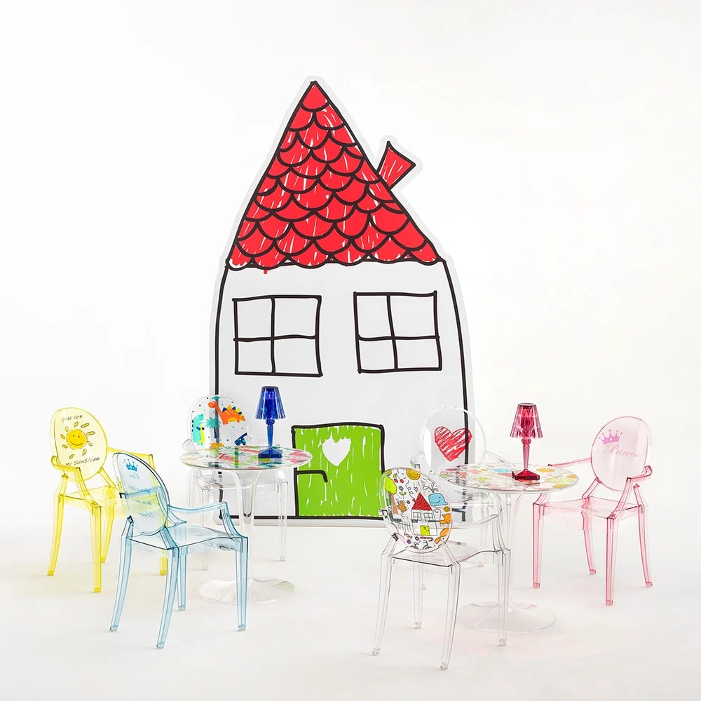 Kartell Стул детский Lou Lou Ghost Kids 77 от Kartell — в интерьере