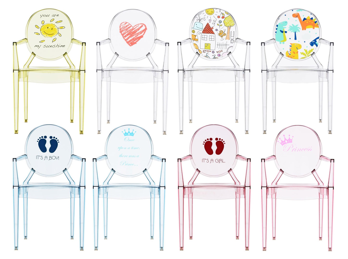Kartell Стул детский Lou Lou Ghost Kids 77 от Kartell