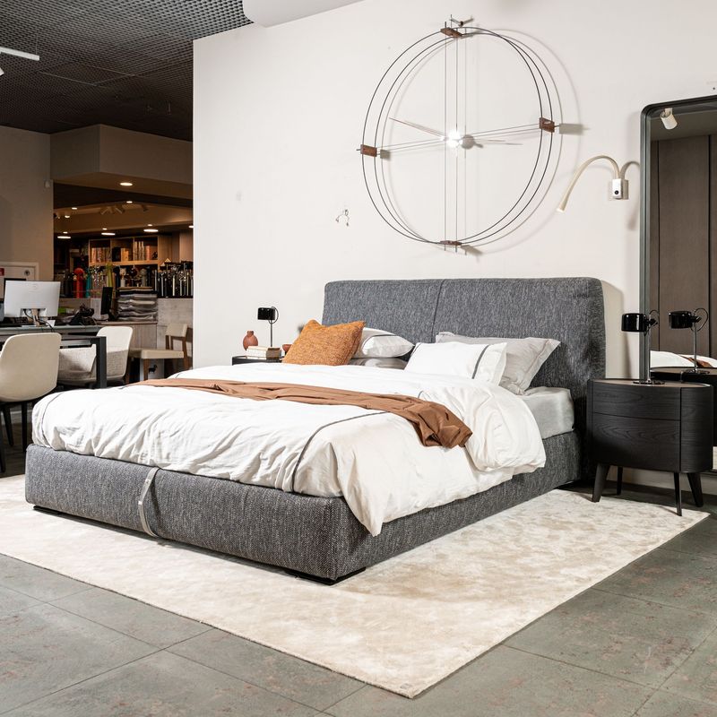 Flou Кровать Myplace Connor grey с боксом для хранения от Flou — в интерьере