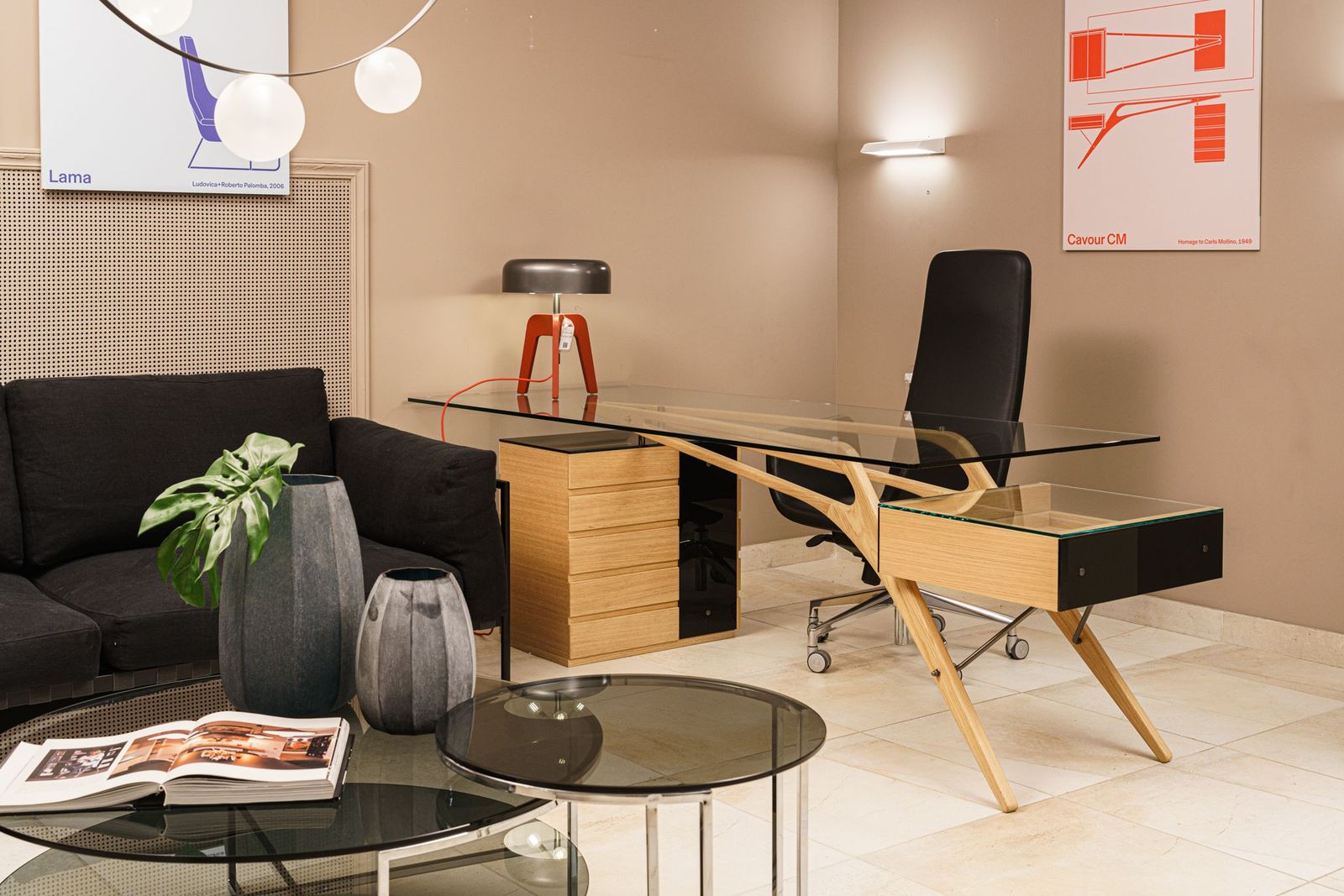 Zanotta Письменный стол Cavour Natural Oak от Zanotta — в интерьере