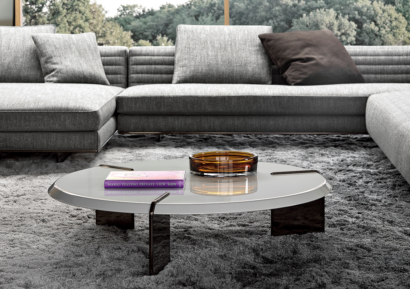 Minotti Журнальный столик Keel от Minotti — в интерьере