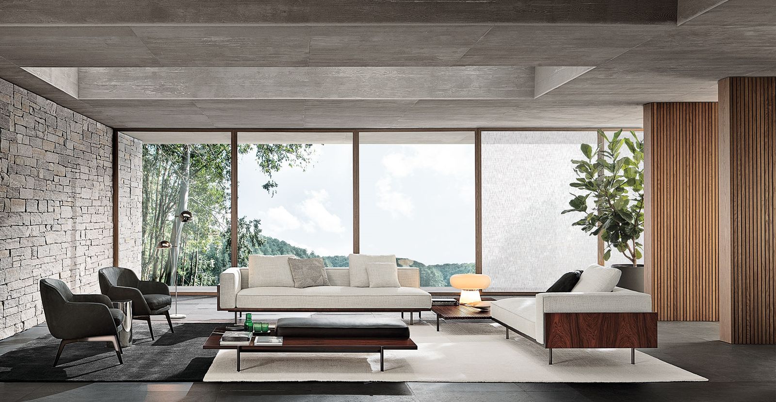 Minotti Диван Brasilia от Minotti — в интерьере