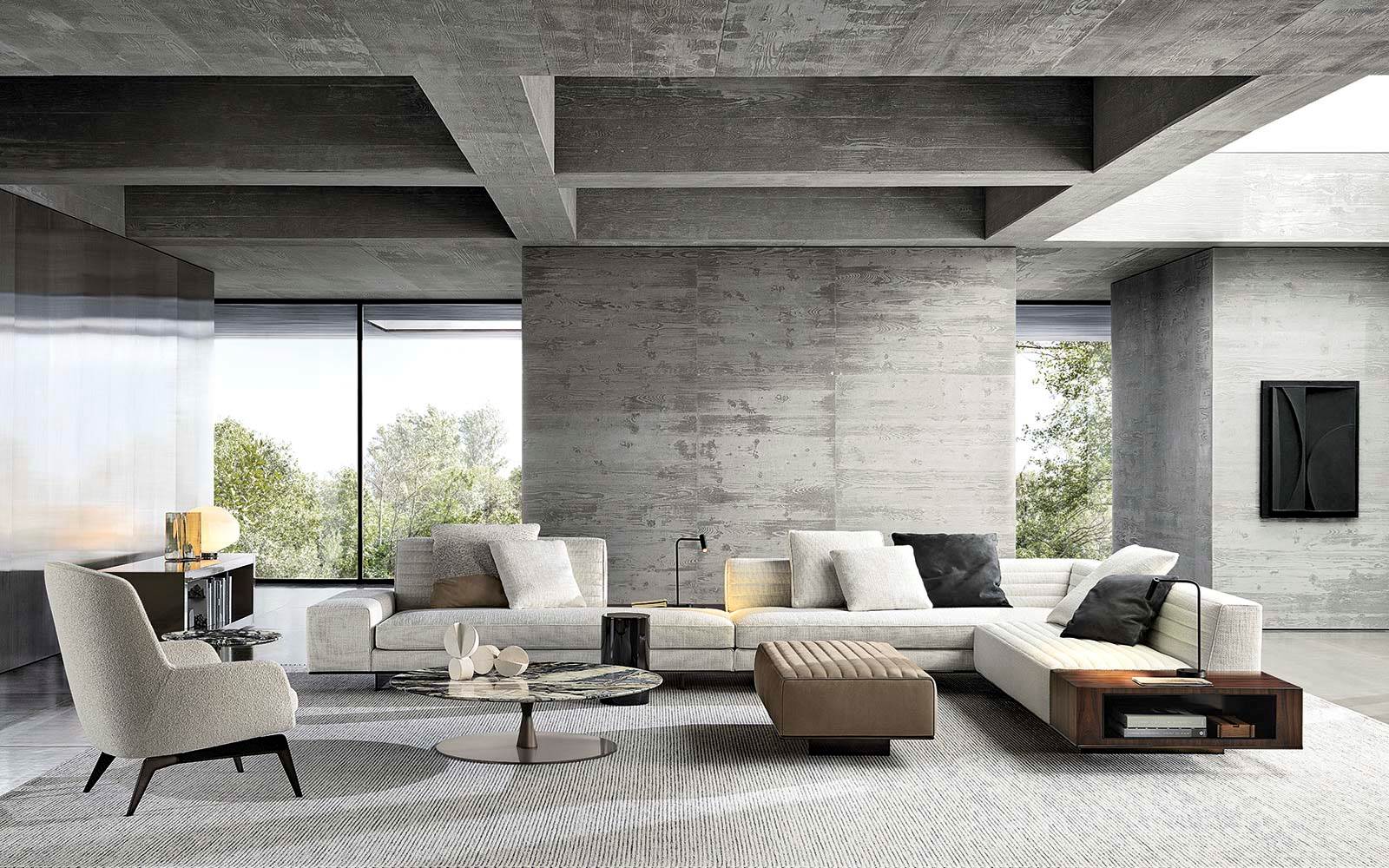 Minotti Диван Roger от Minotti — в интерьере