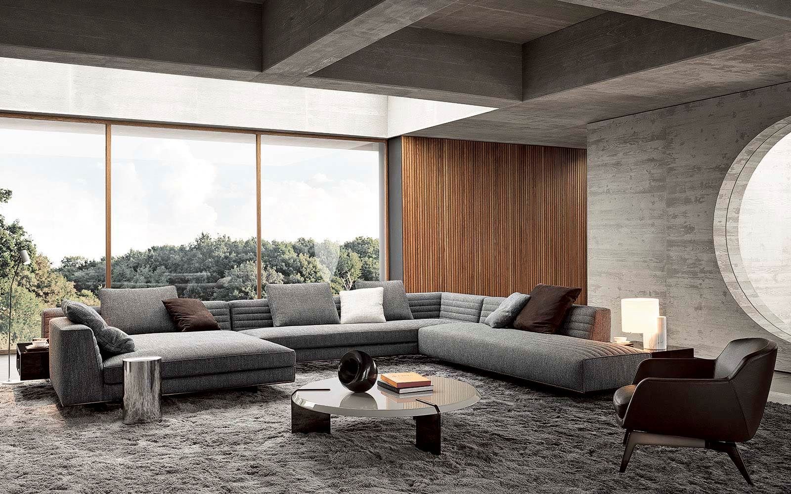 Minotti Диван Roger от Minotti — в интерьере