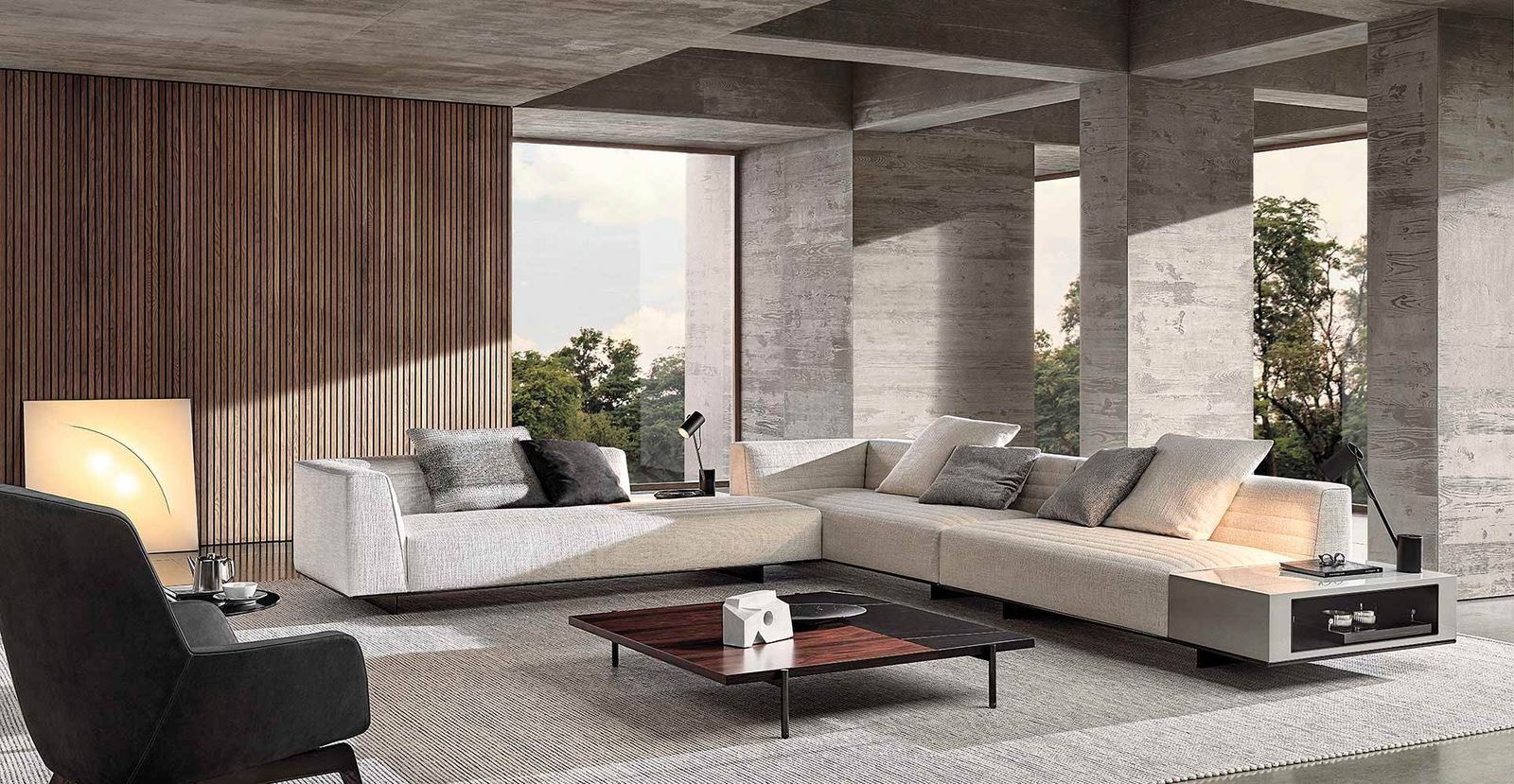 Minotti Диван Roger от Minotti — в интерьере