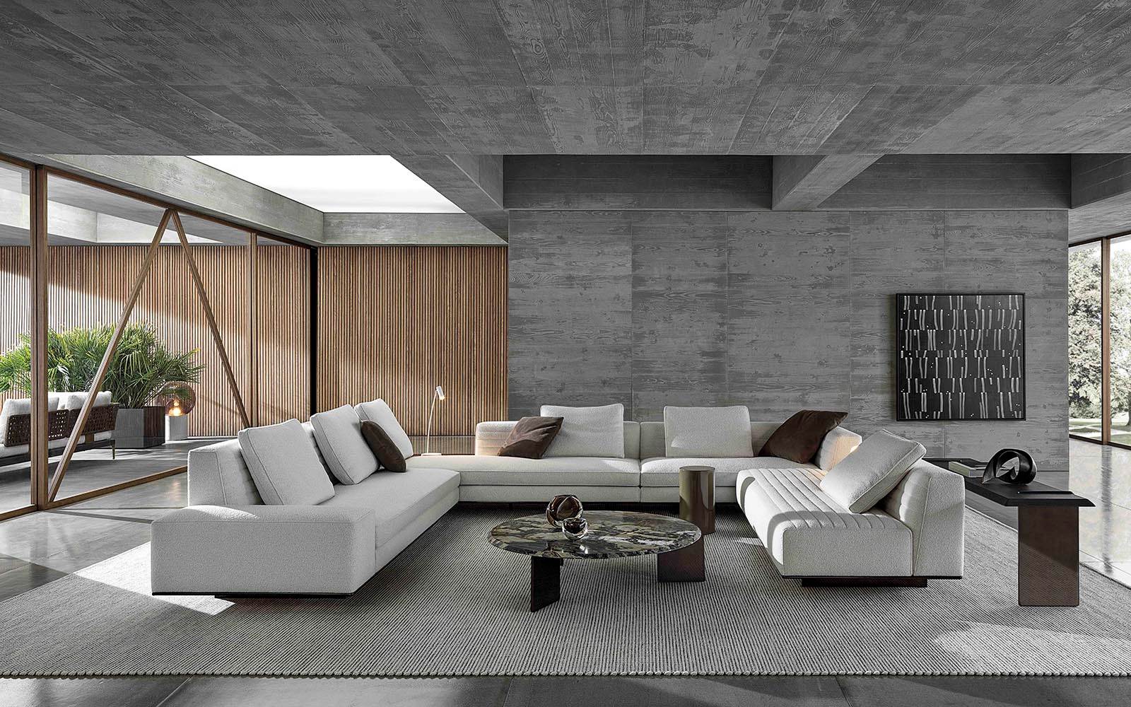 Minotti Диван Roger от Minotti — в интерьере