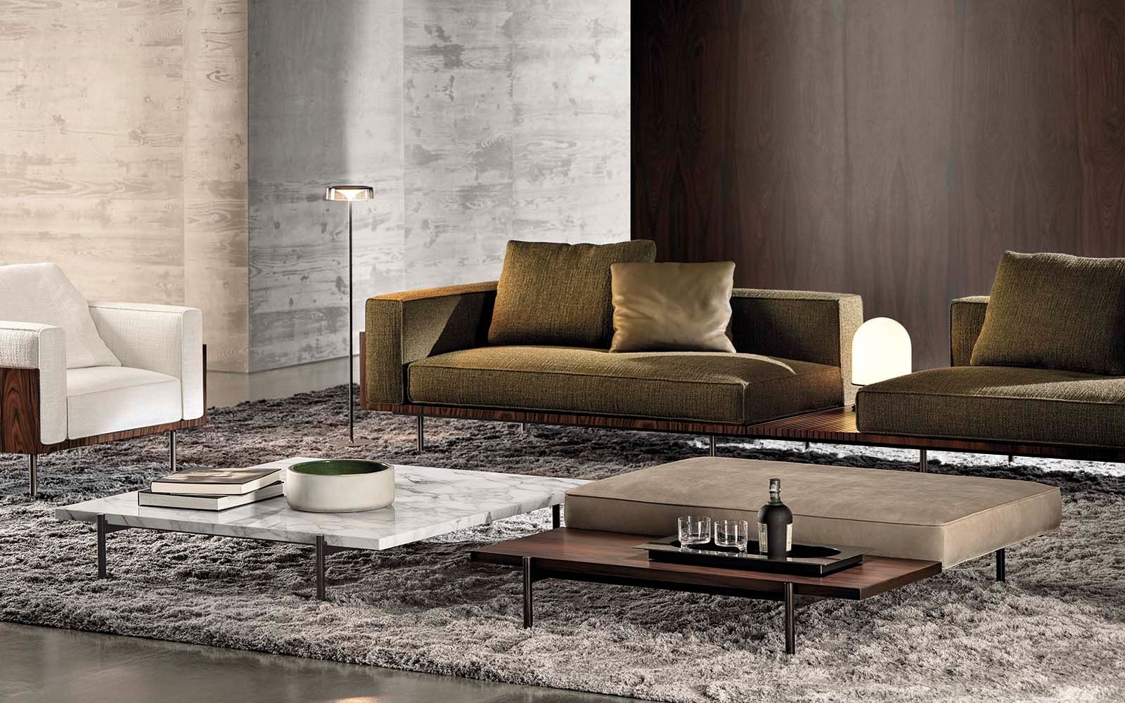 Minotti Журнальный столик Superquadra от Minotti — в интерьере