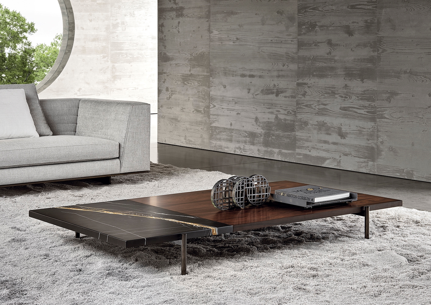 Minotti Журнальный столик Superquadra от Minotti — в интерьере