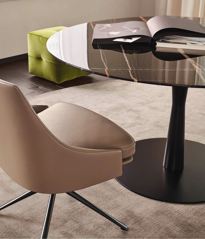 Poliform Стол Flute Sahara Noir от Poliform — в интерьере
