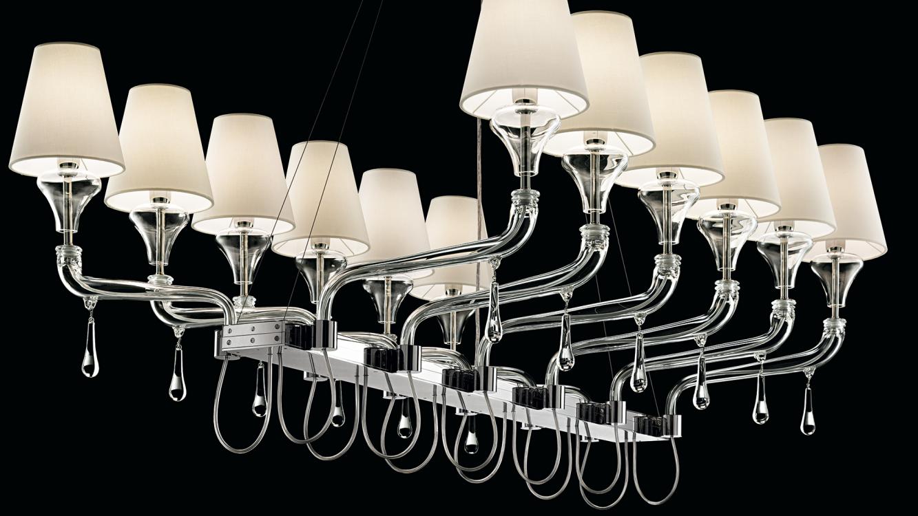 Barovier & Toso Люстра Domo Nevada 7032/7033 от Barovier & Toso — в интерьере