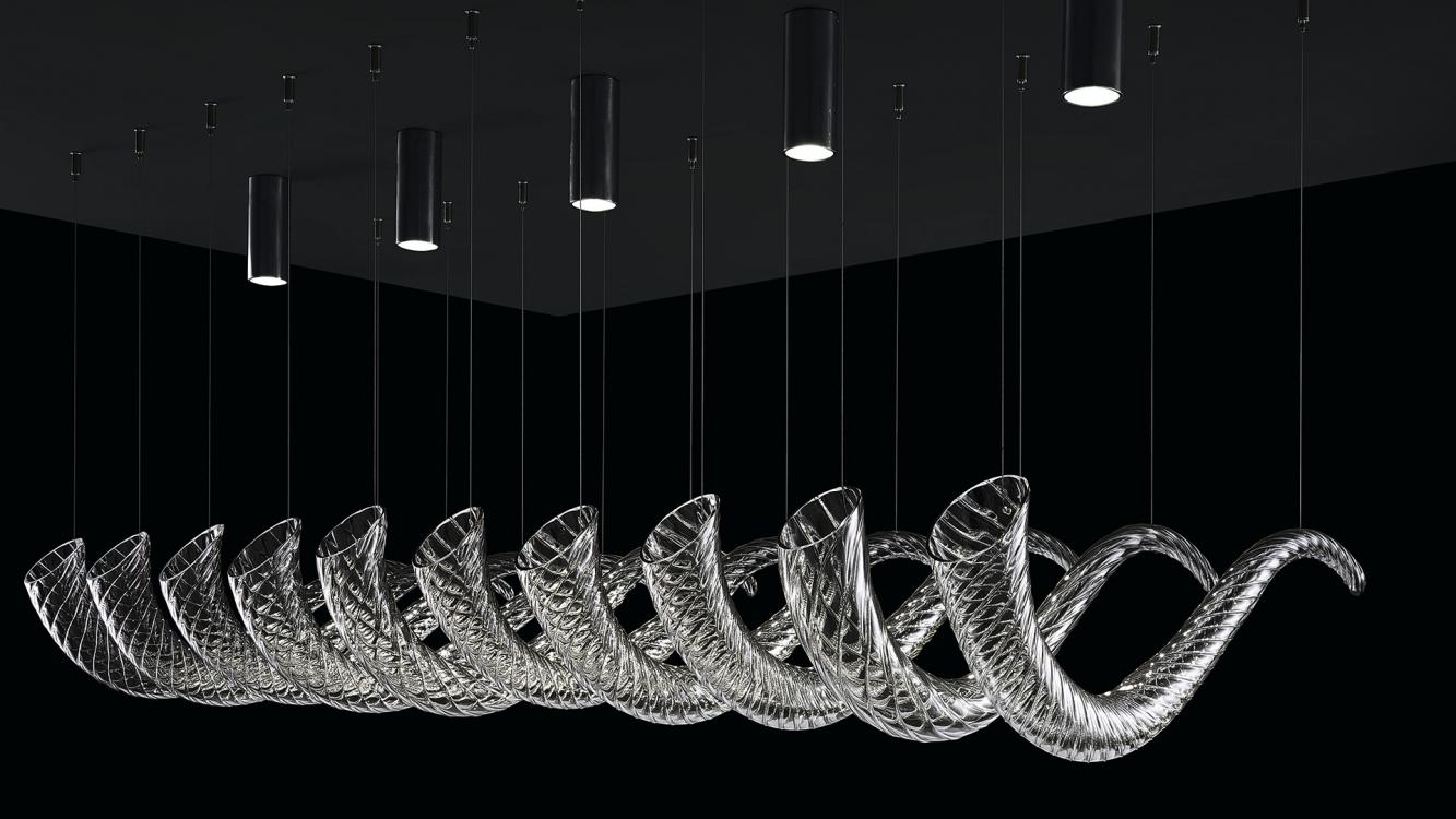 Barovier & Toso Подвесной светильник Swing 7329/7330 от Barovier & Toso — в интерьере