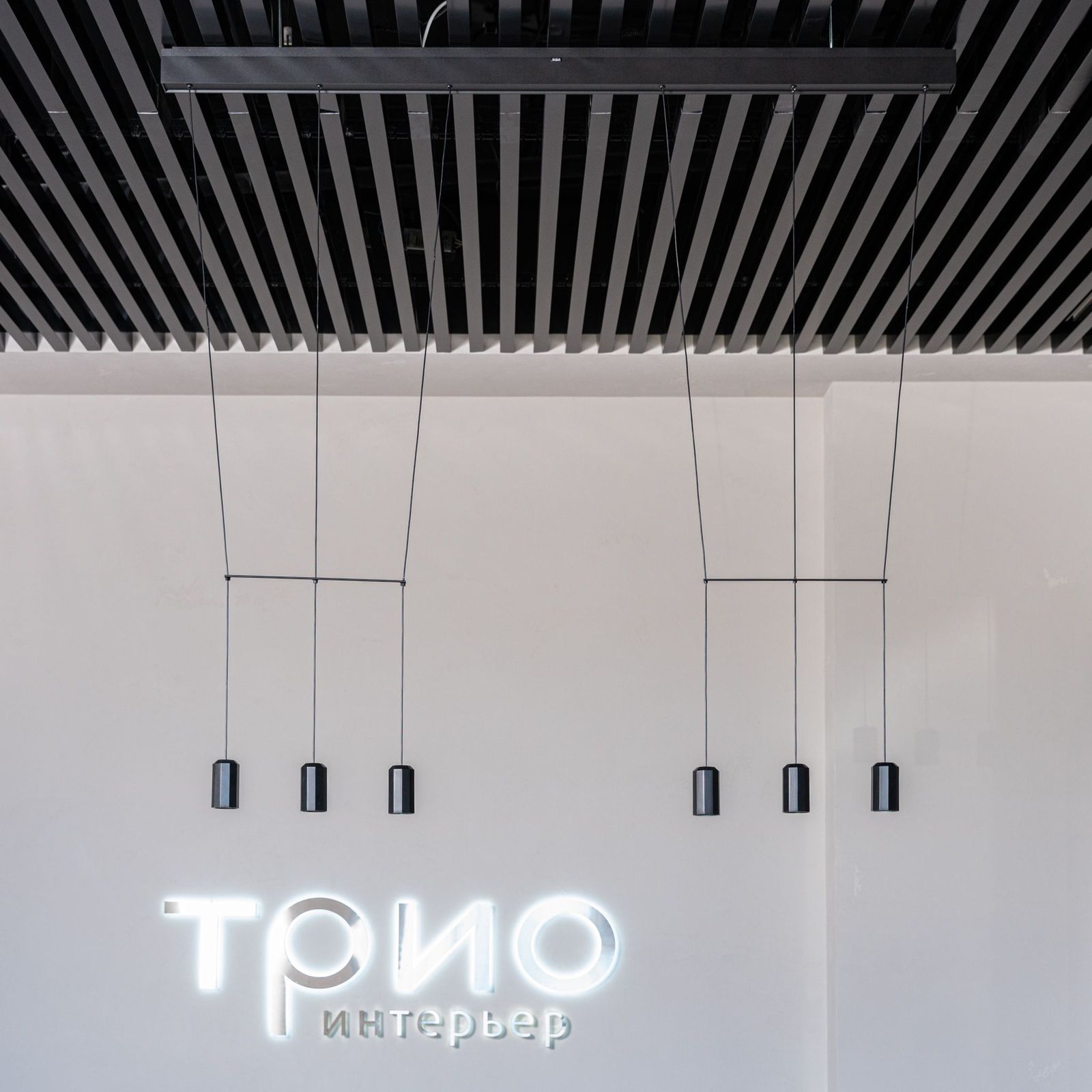 Vibia Подвесной светильник Wireflow Lineal 0338 от Vibia — в интерьере