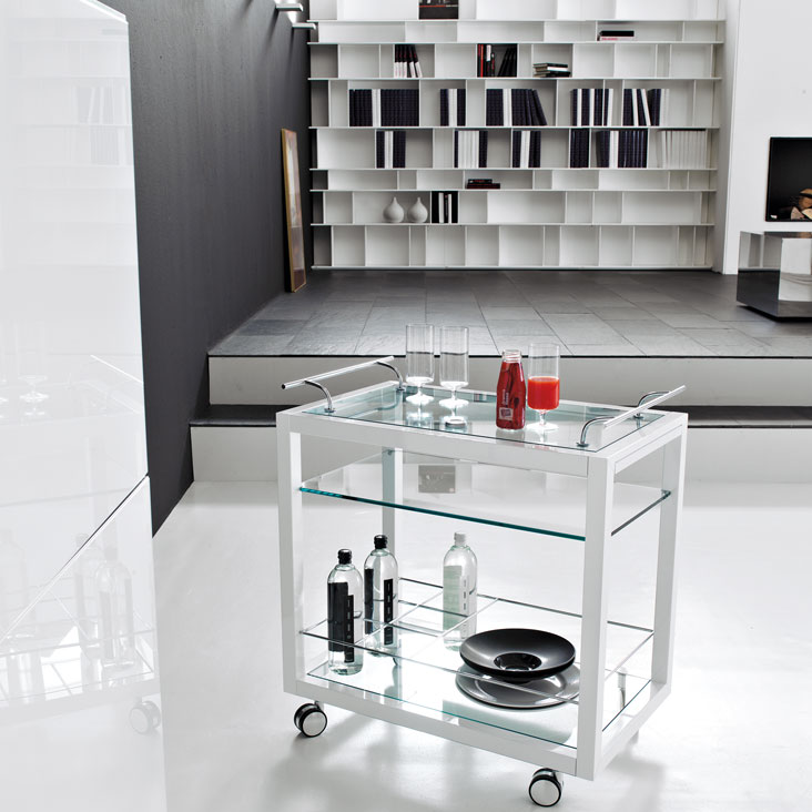 Cattelan Italia сервировочный столик Profil Bar от Cattelan Italia — в интерьере