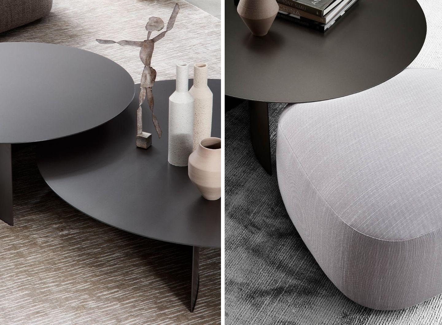 Flou Журнальный столик Pierre 120 matt burnished от Flou — в интерьере