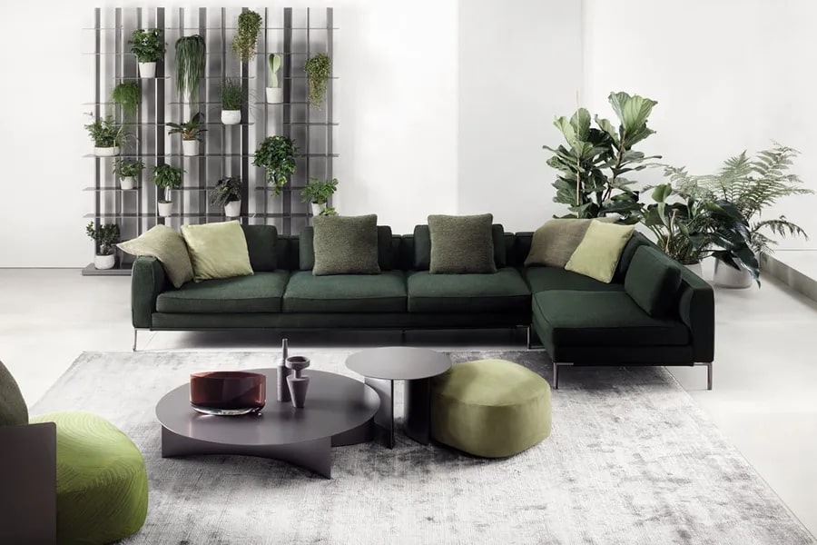 Flou Журнальный столик Pierre 120 matt burnished от Flou — в интерьере