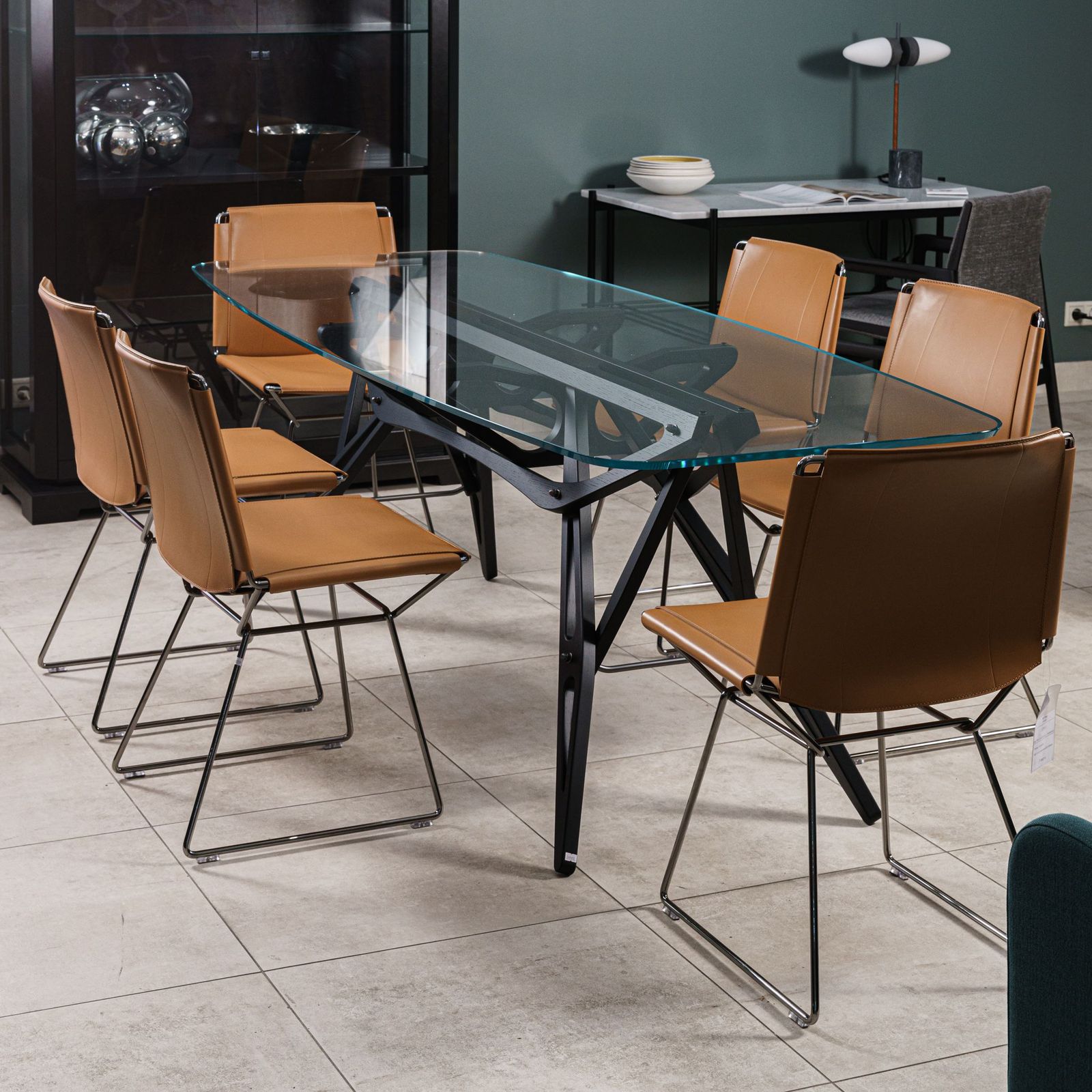 Zanotta Стол CM Extra-clear glass Reale от Zanotta — в интерьере