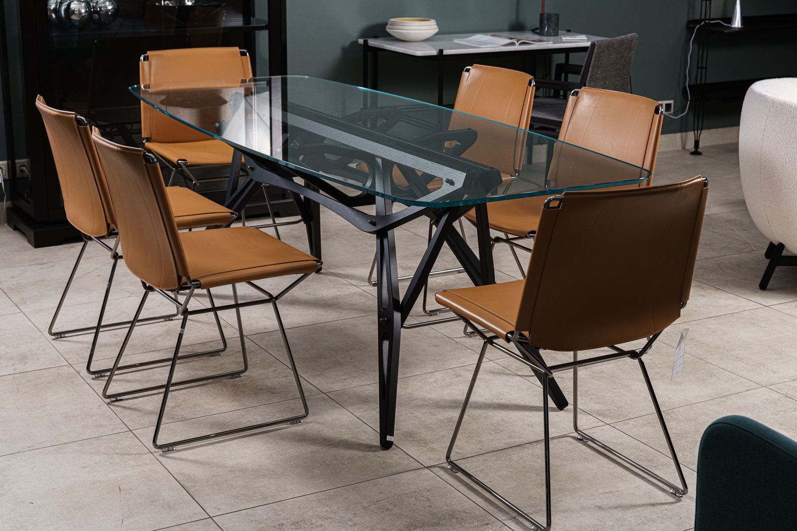 Zanotta Стол CM Extra-clear glass Reale от Zanotta — в интерьере