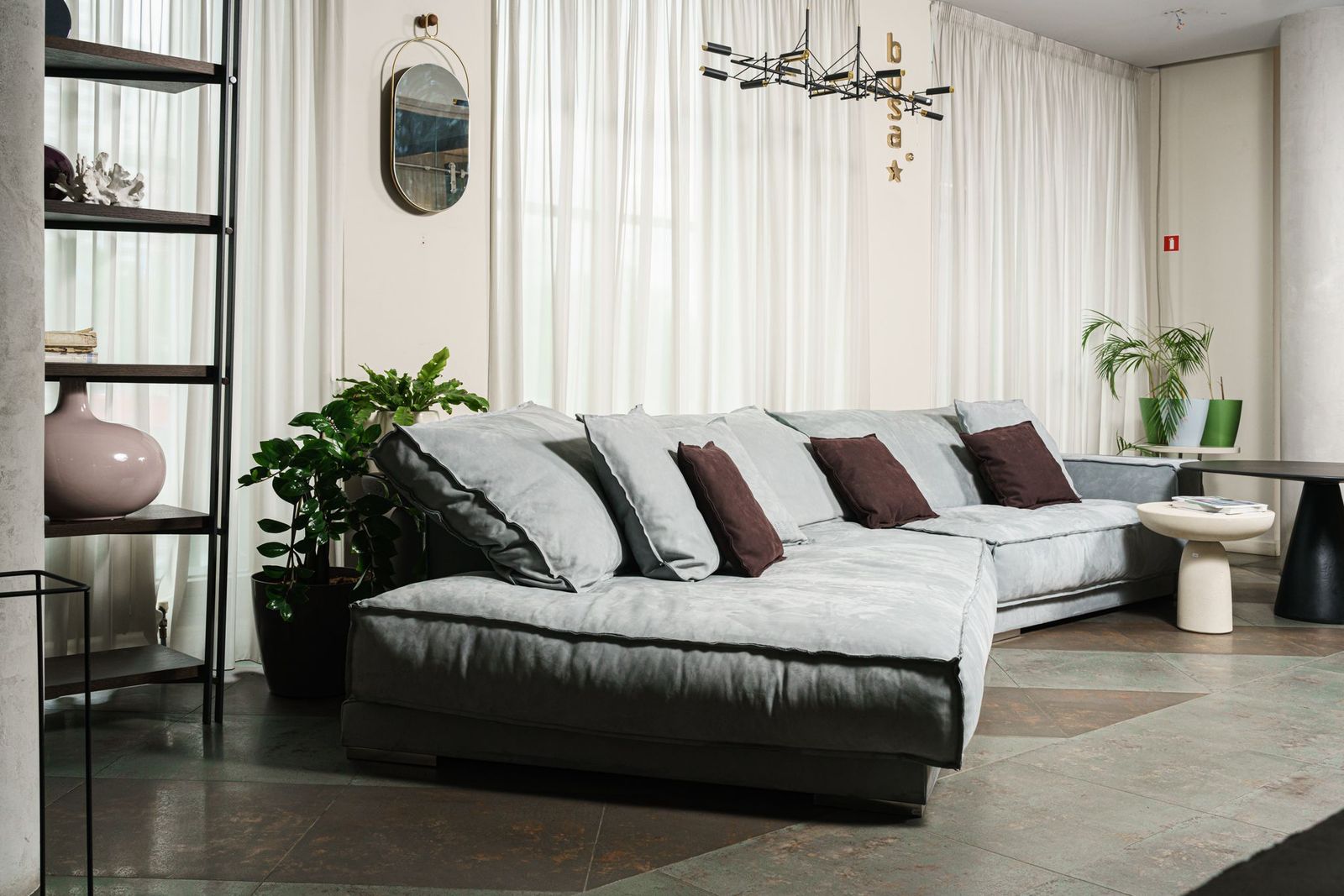 Baxter Диван Budapest Soft Kashmir Ciment от Baxter — в интерьере