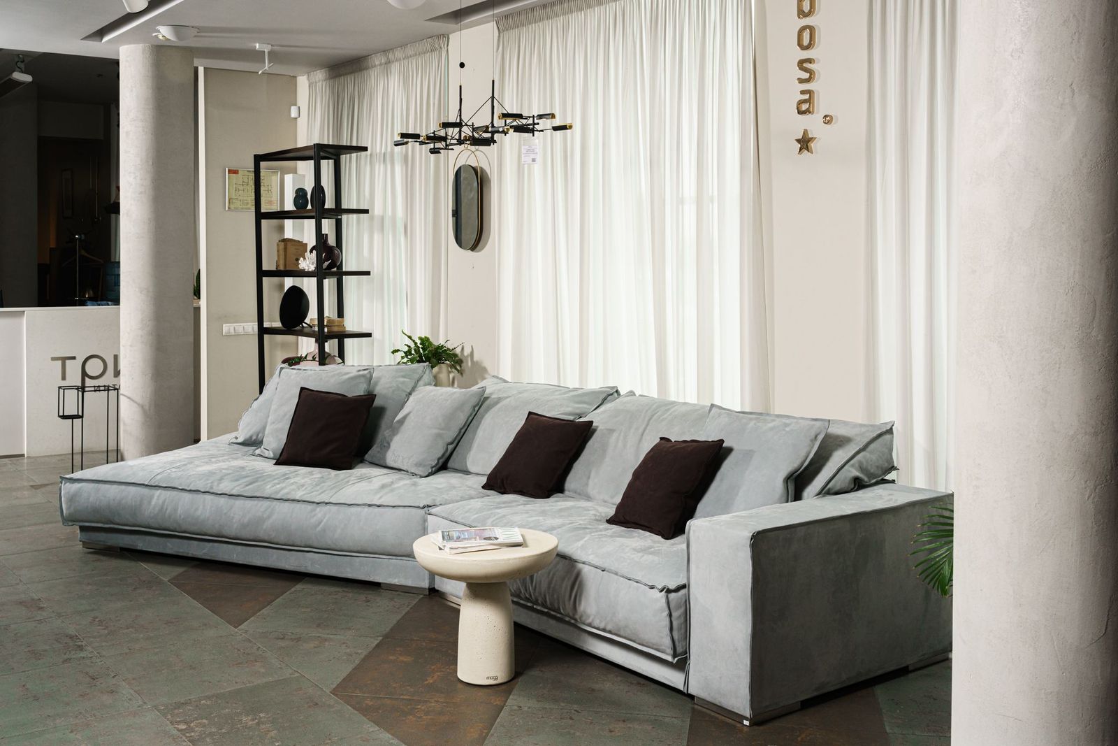 Baxter Диван Budapest Soft Kashmir Ciment от Baxter — в интерьере