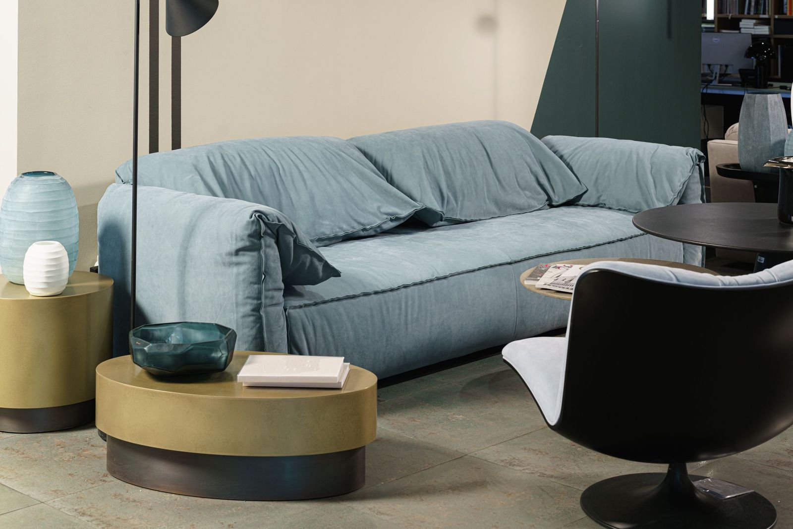 Baxter Диван Casablanca Kashmir Sucre от Baxter — в интерьере