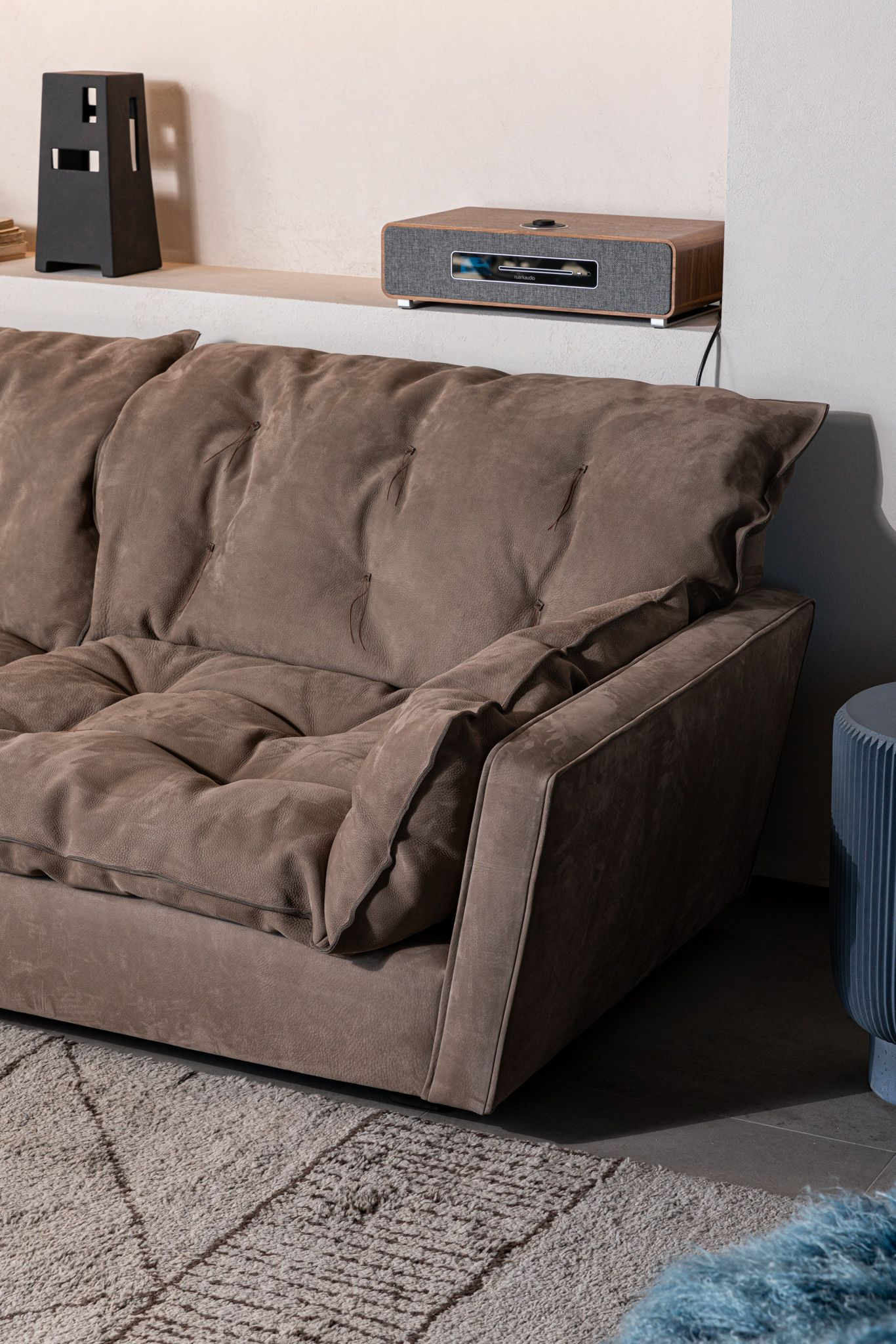 Baxter Диван трехместный Sorrento Kashmir Souris от Baxter — в интерьере