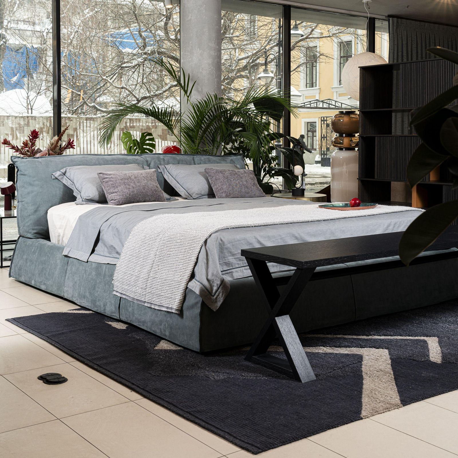 Baxter Кровать Paris Slim Kashmir Sucre от Baxter — в интерьере