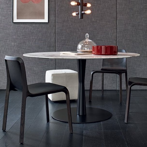 Poliform Стол Flute Bianco Carrara 125 от Poliform — в интерьере