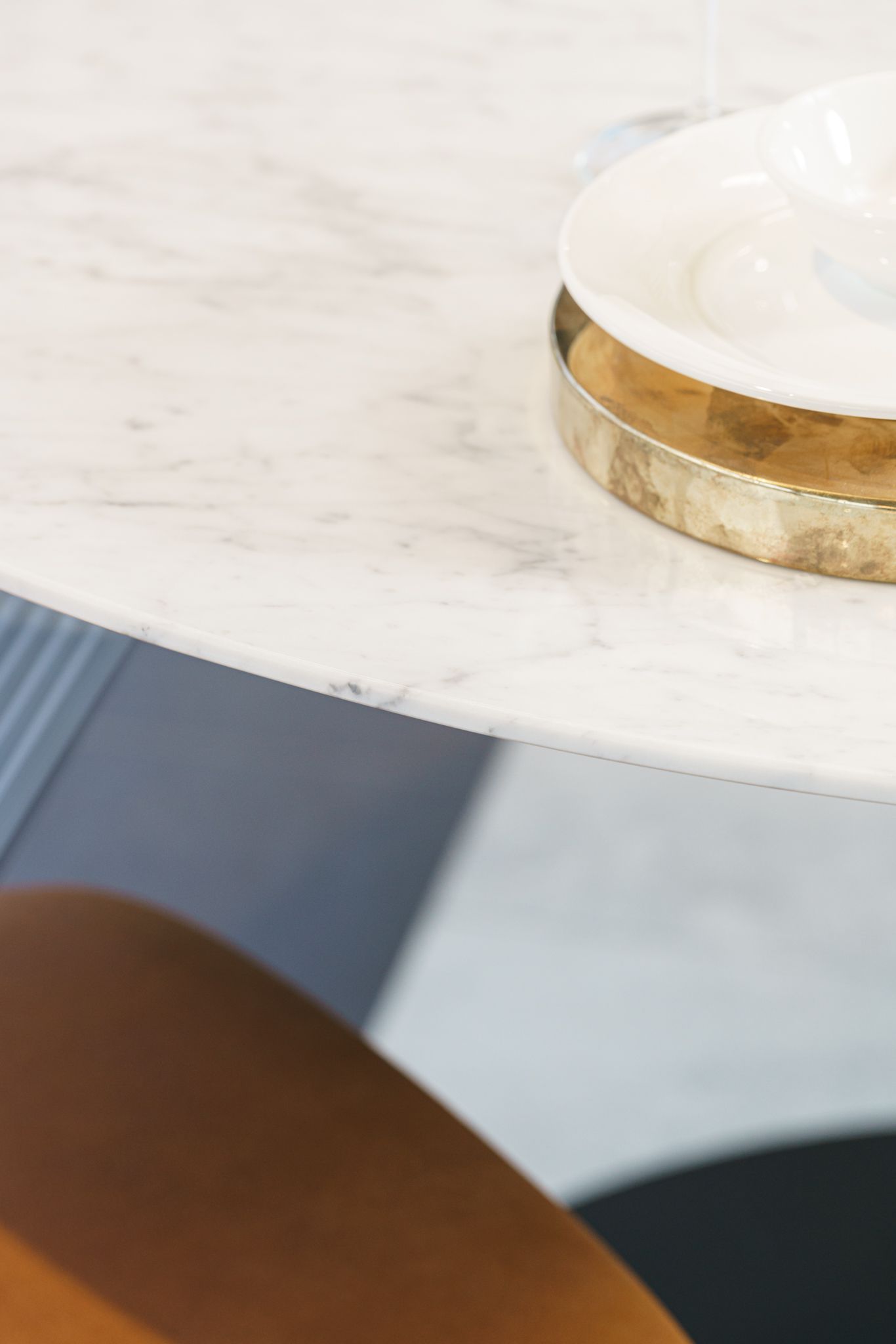 Poliform Стол Flute Bianco Carrara 125 от Poliform — в интерьере