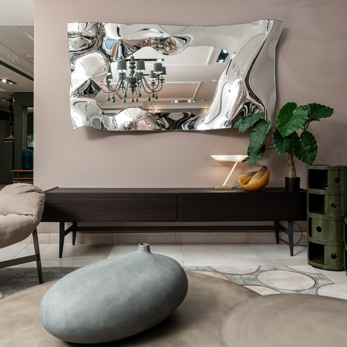 Cattelan Italia Консоль Horizon Rovere Bruciato от Cattelan Italia — в интерьере
