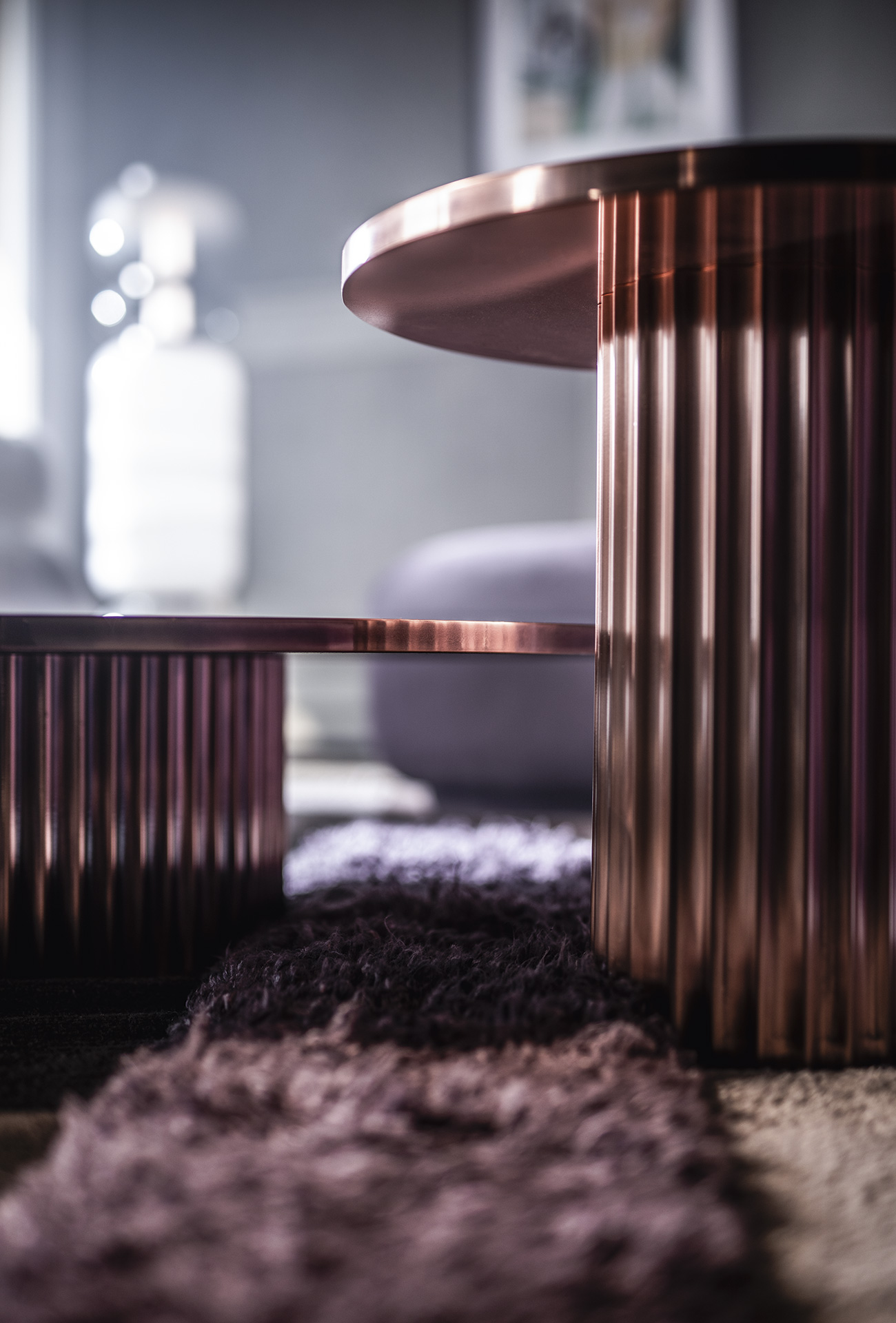 Baxter Журнальный столик Allure Antiqued polished brass 75 от Baxter — в интерьере