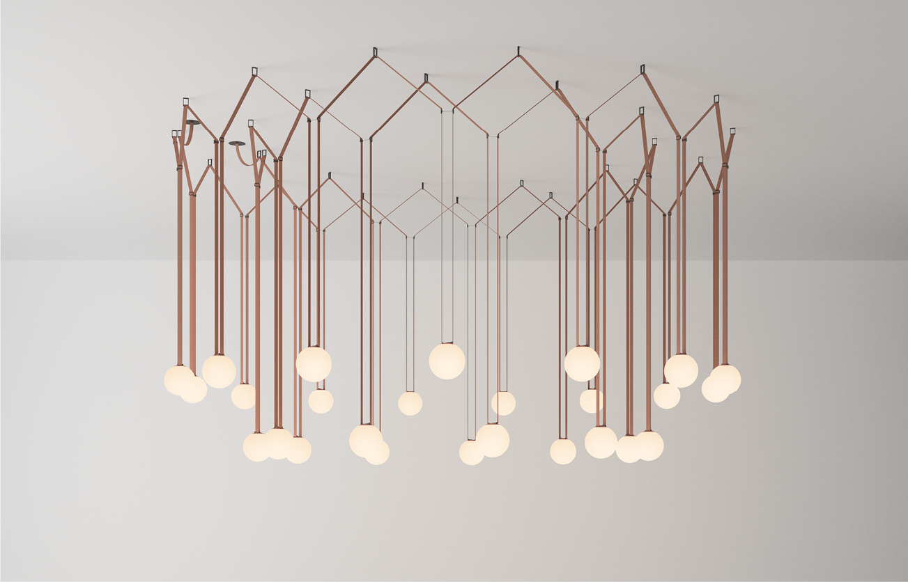 Vibia Подвесной светильник Plusminus Green Cone от Vibia — в интерьере