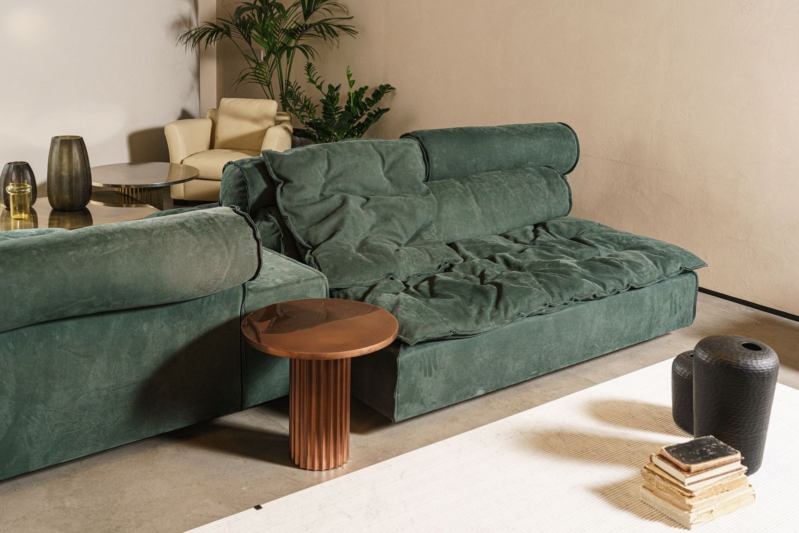 Baxter Модульный диван Miami Soft Nabuck Wood от Baxter — в интерьере