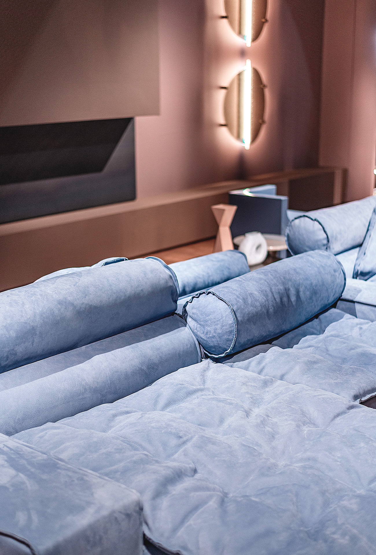 Baxter Модульный диван Miami Soft Nabuck Wood от Baxter — в интерьере