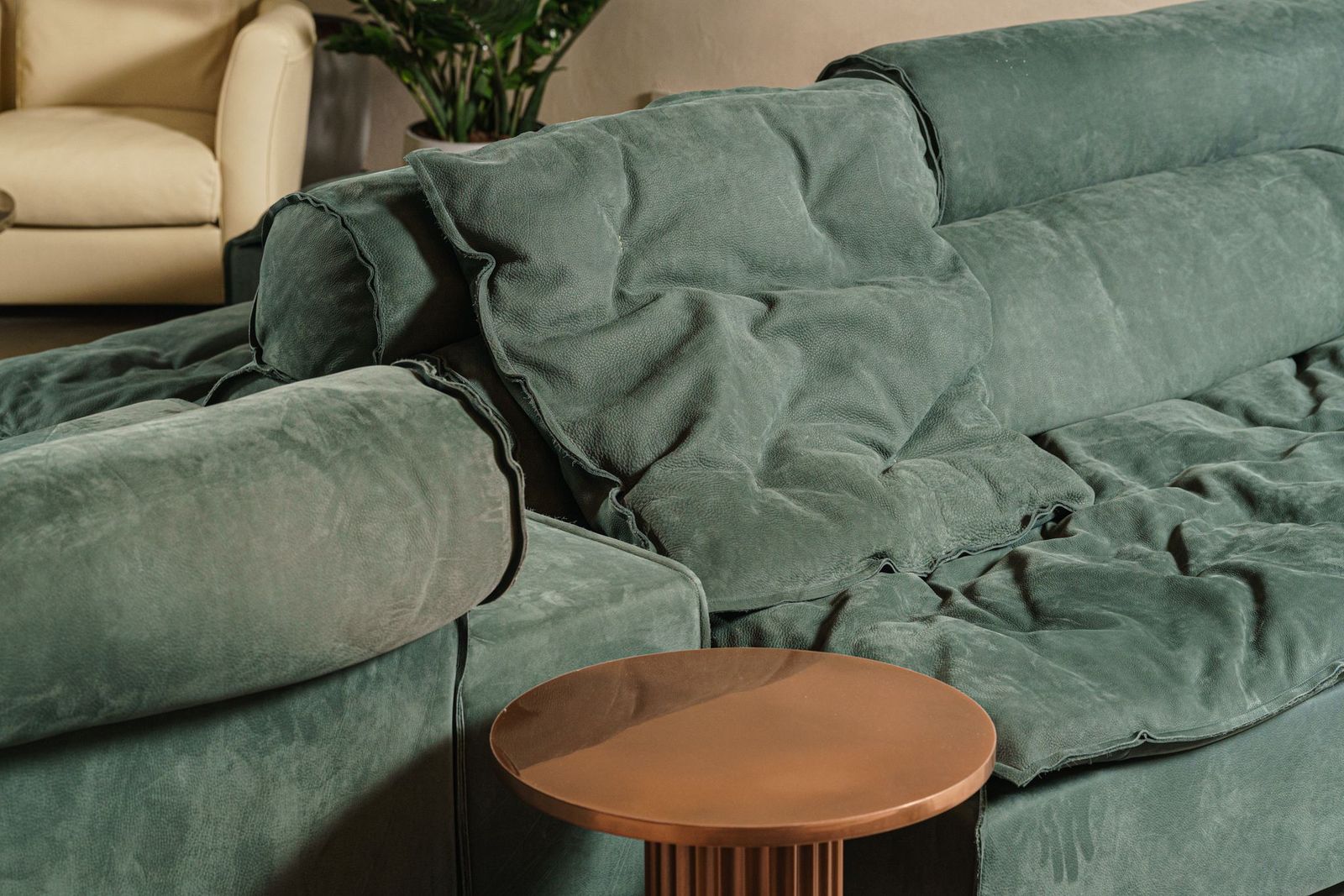 Baxter Модульный диван Miami Soft Nabuck Wood от Baxter — в интерьере