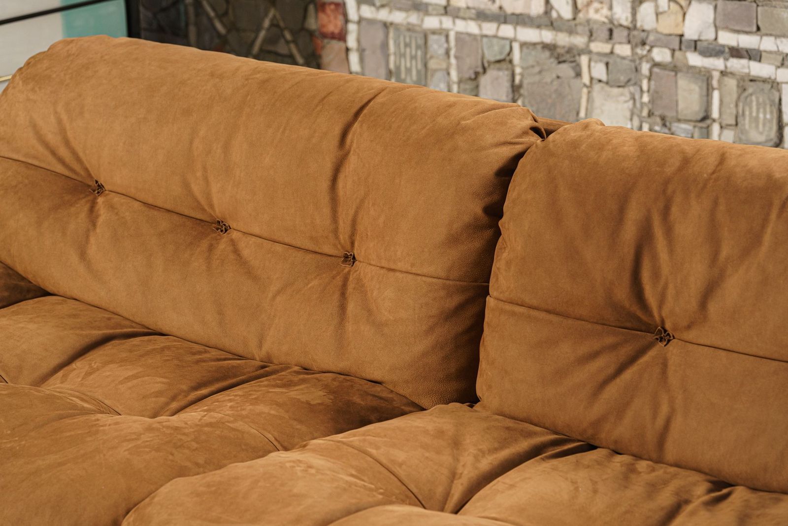 Baxter Диван двухместный Milano Kashmir Cognac от Baxter — в интерьере