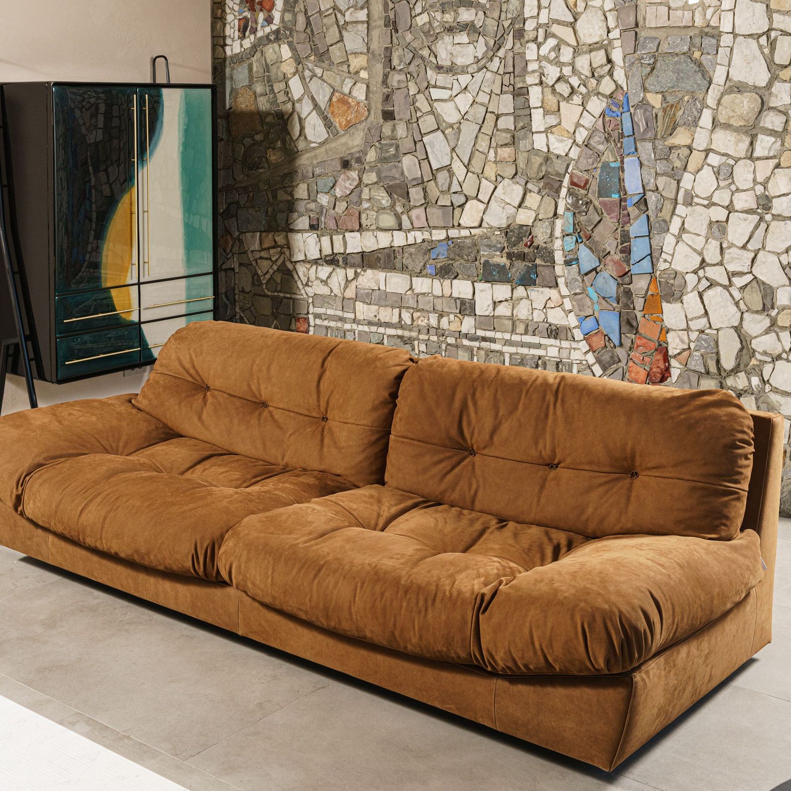 Baxter Диван двухместный Milano Kashmir Cognac от Baxter — в интерьере