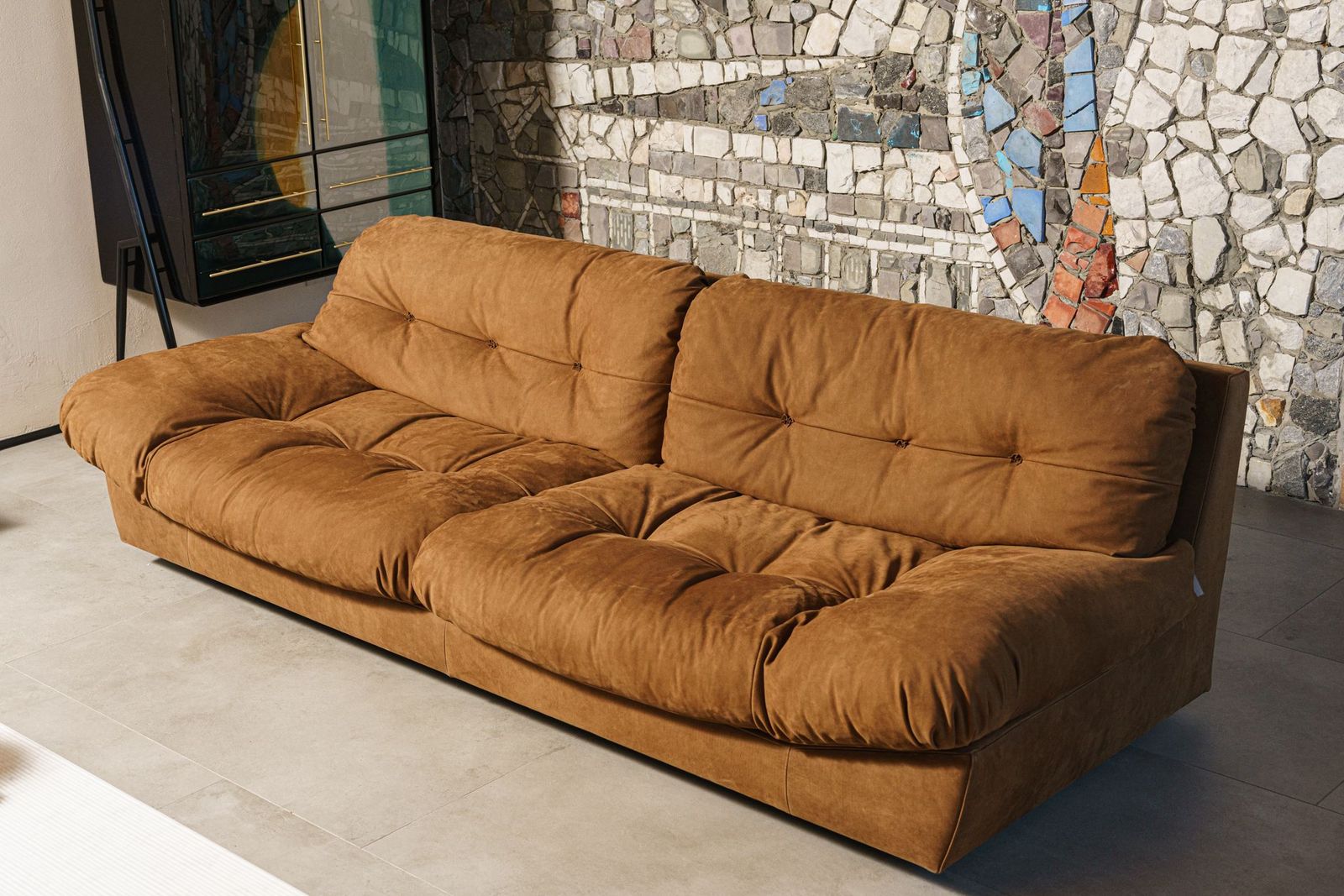 Baxter Диван двухместный Milano Kashmir Cognac от Baxter — в интерьере