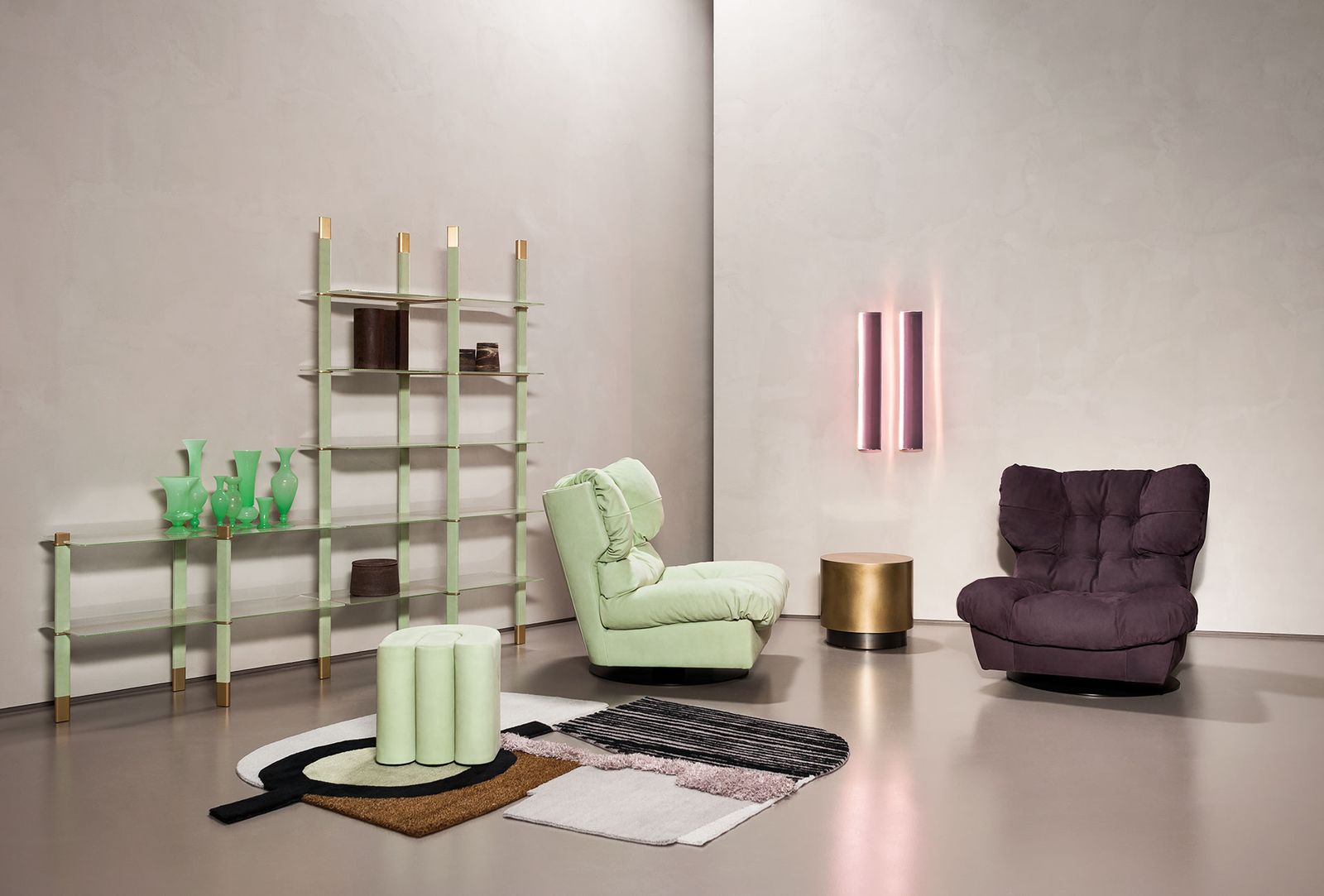 Baxter Кресло Milano Kashmir Saphir от Baxter — в интерьере