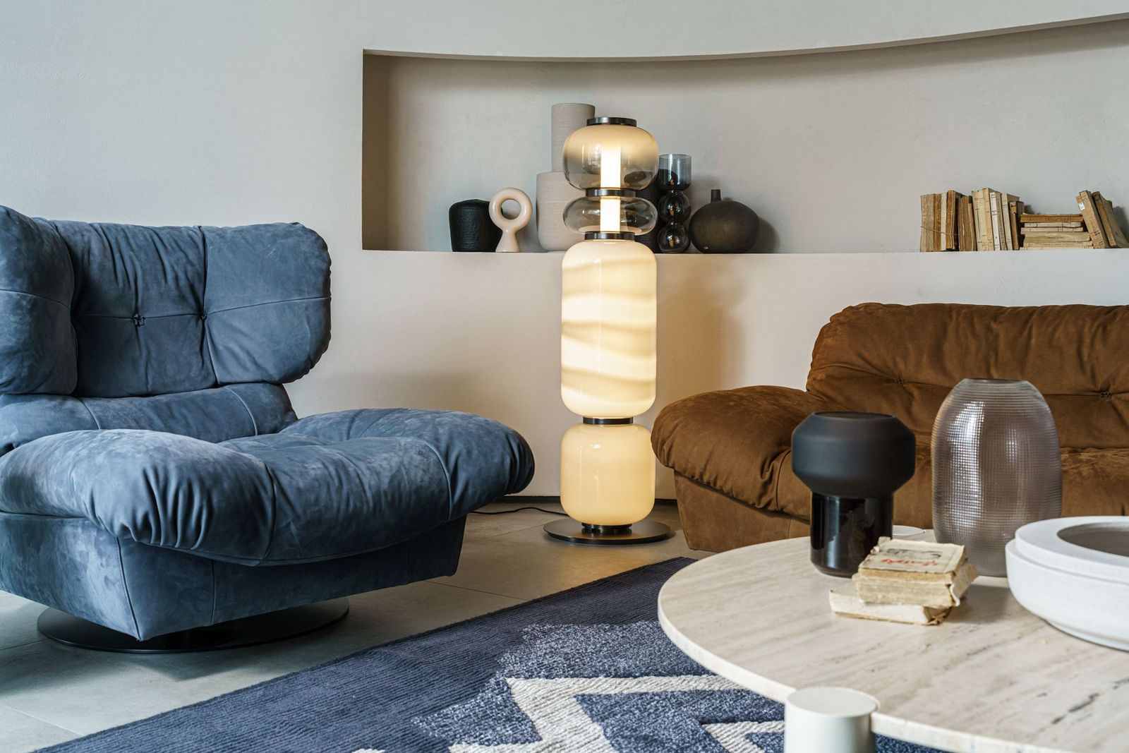 Baxter Кресло Milano Kashmir Saphir от Baxter — в интерьере