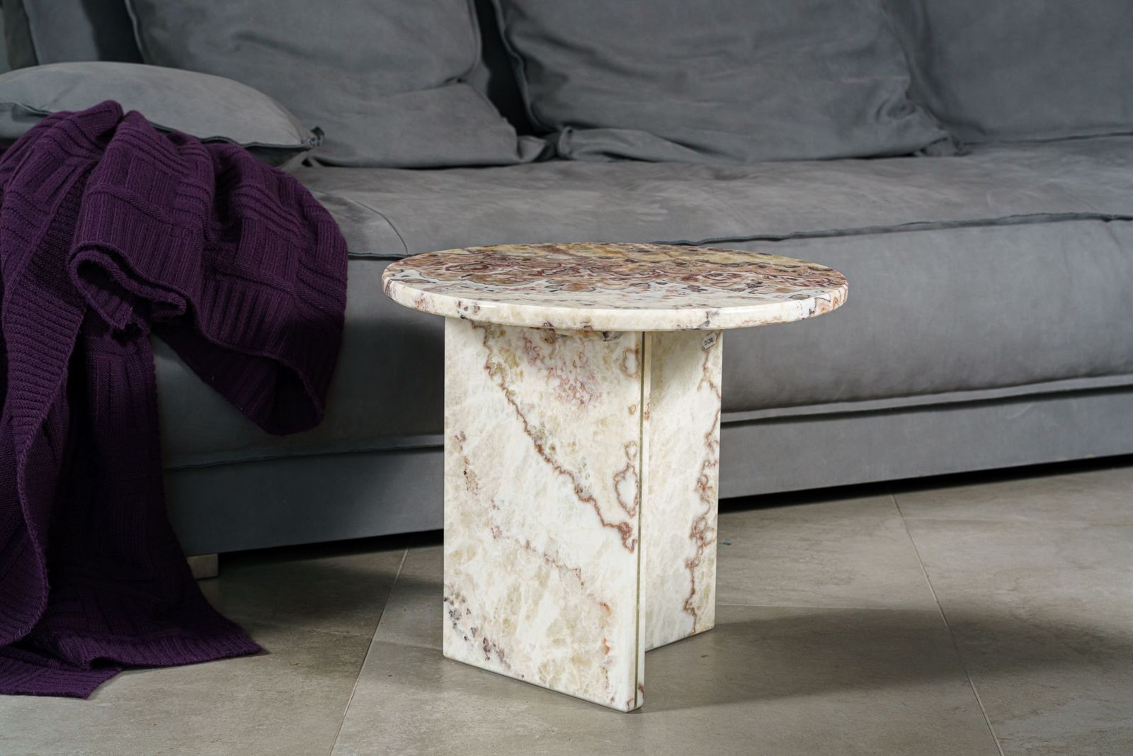 Baxter Журнальный столик Tebe Onyx Tangerine 45 от Baxter — в интерьере