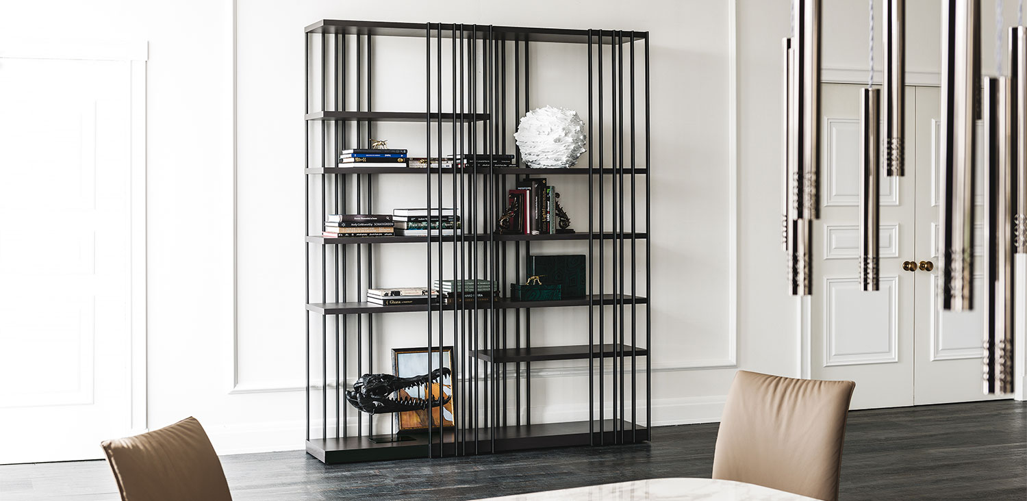 Cattelan Italia Стеллаж Arsenal Canaletto Walnut от Cattelan Italia — в интерьере