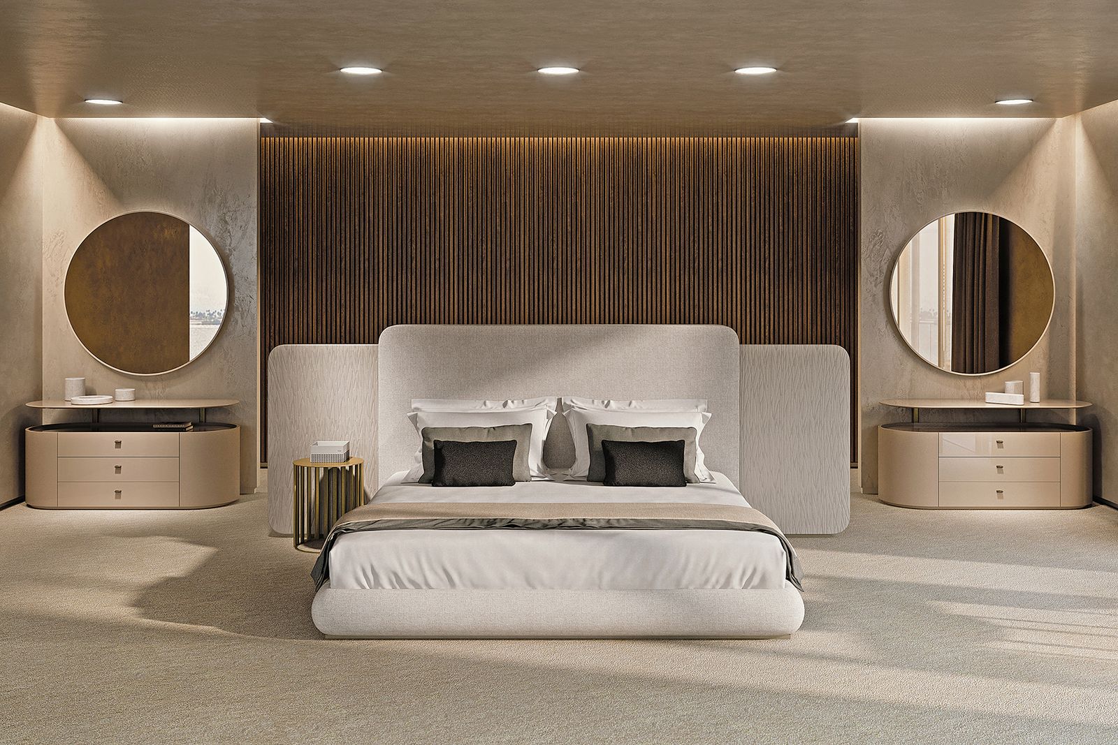 Turri Spa Прикроватная тумбочка Roma от Turri Spa — в интерьере