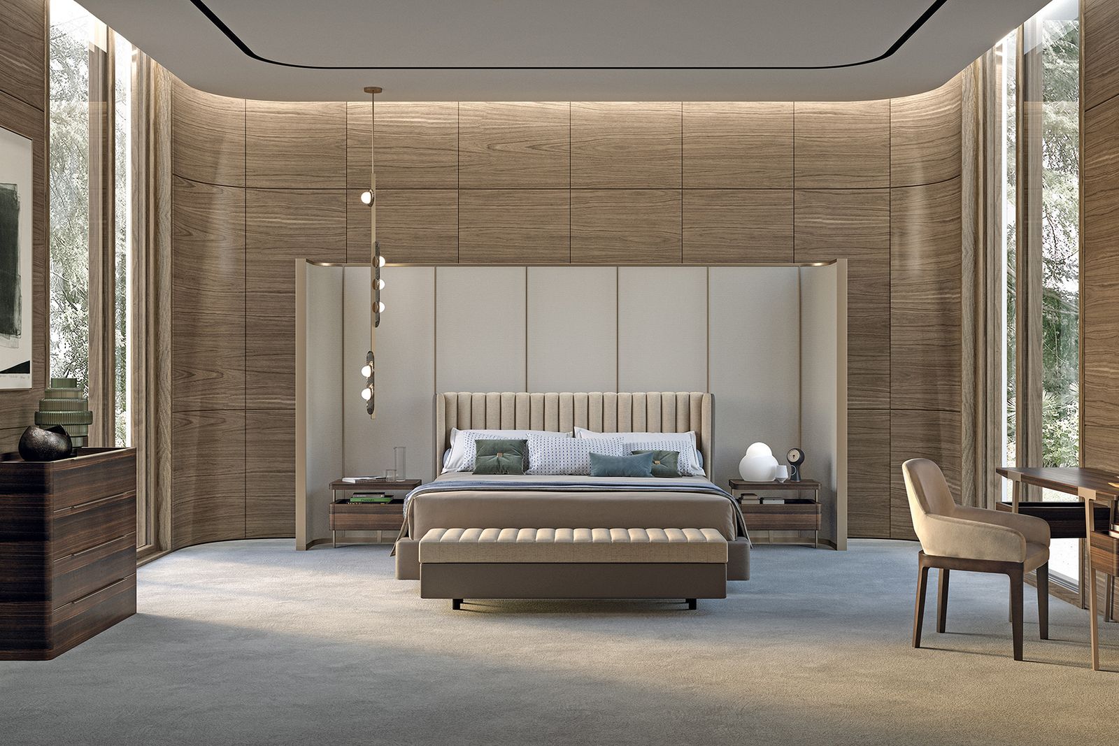 Turri Spa Кровать Domus от Turri Spa — в интерьере