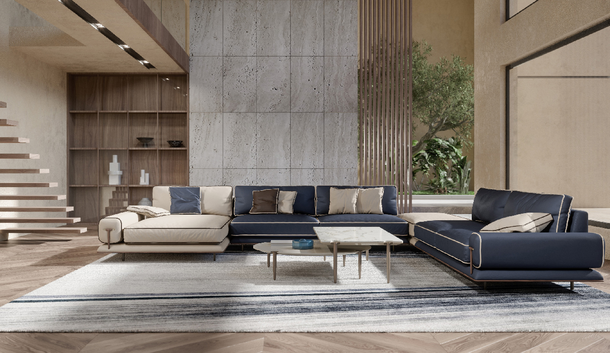 Turri Spa Диван Blues угловой от Turri Spa — в интерьере