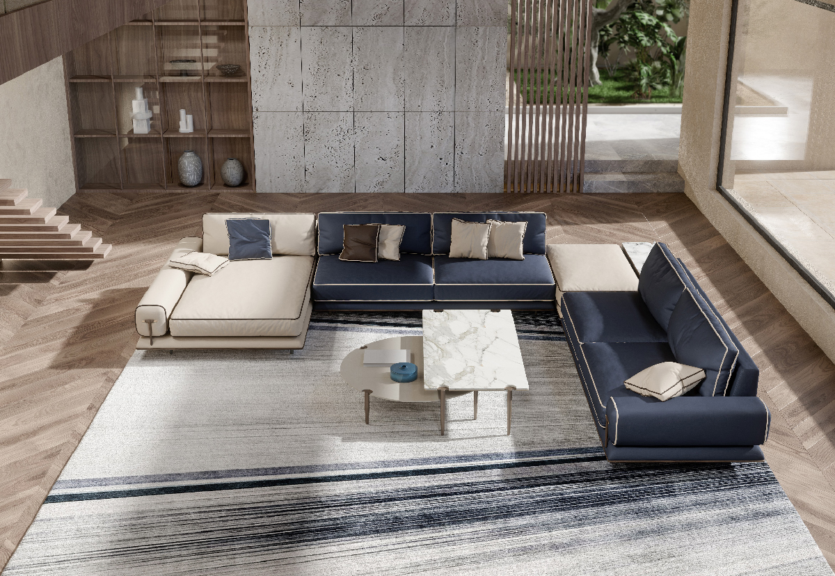 Turri Spa Диван Blues угловой от Turri Spa — в интерьере